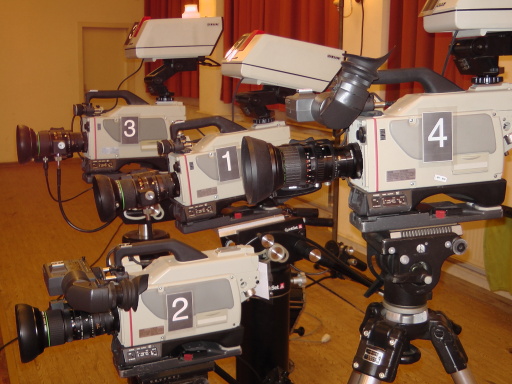 Vier Fernsehkameras (Quelle: VFS e.V./Schmidtke)